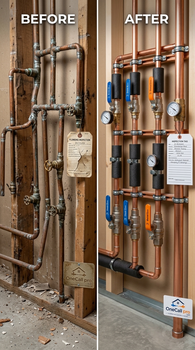 Copper Repipe & Valve Installation