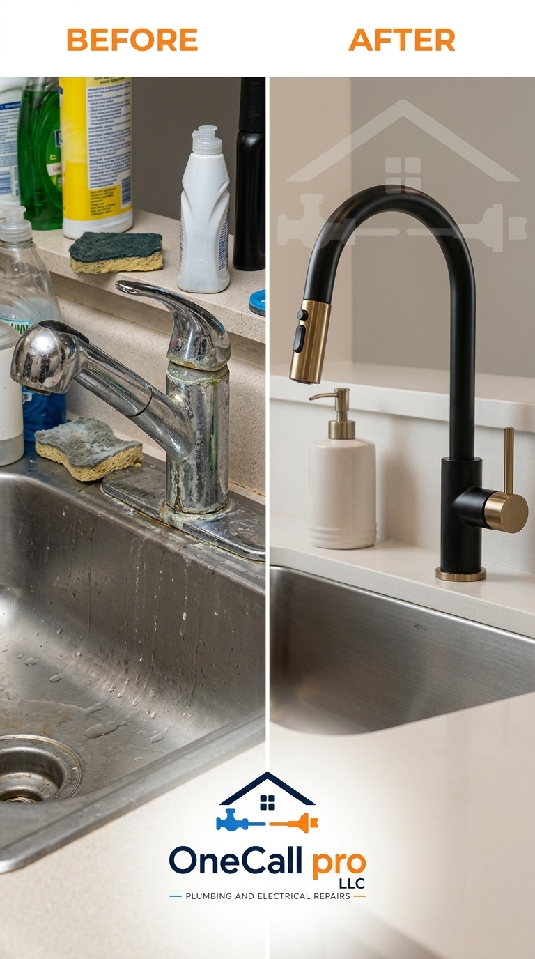 Pull Down Kitchen Faucet Installation